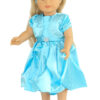 18" Doll Blue Satin Dress & Shrug Jacket