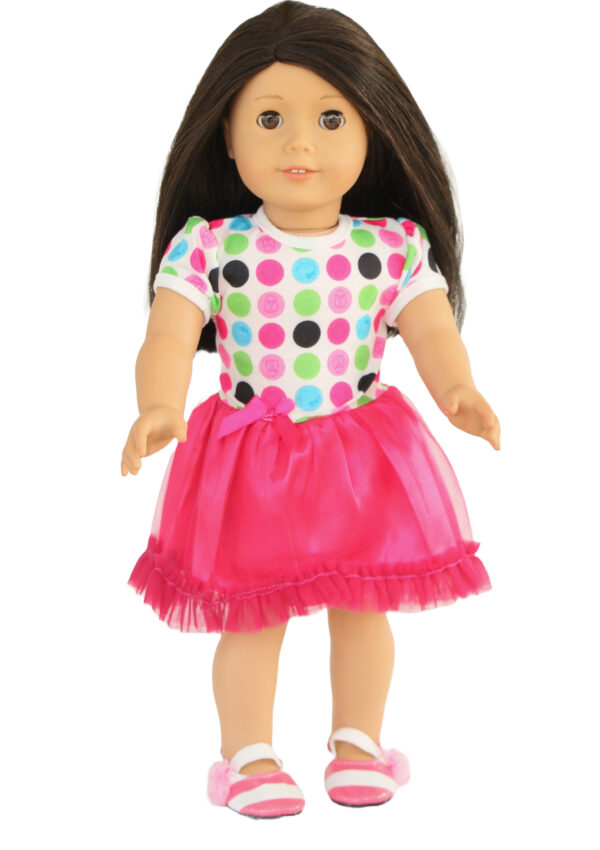 18" Doll Circle Print Dress