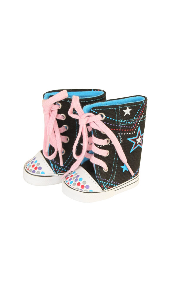 15" & 18" Doll "Converse Inspired" High Top Star Sneakers