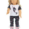 18" Doll Floral Mermaid Pants Set