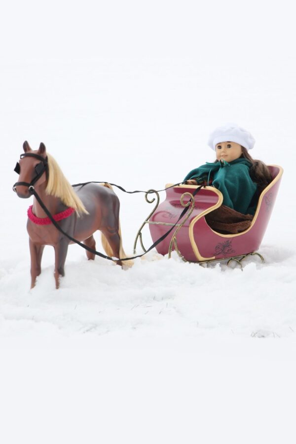 18" Doll Heavy Duty Old-Fashioned Sleigh - (Horse & Doll Not Included)