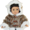 18" Doll Hooded Fur Eskimo Coat