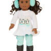 18" Doll Penguin Pants Set & Earmuffs
