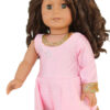 18" Doll Pink Olympic Skating Dress