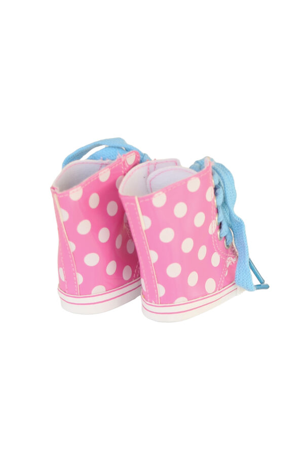 15" & 18" Doll Polka Dot High Top Sneaker Boots