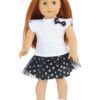 18" Doll Polka Dot Skirt Set