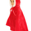 18" Doll Red Velvety Hooded Cape