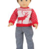 18" Doll Reindeer Sweater Set