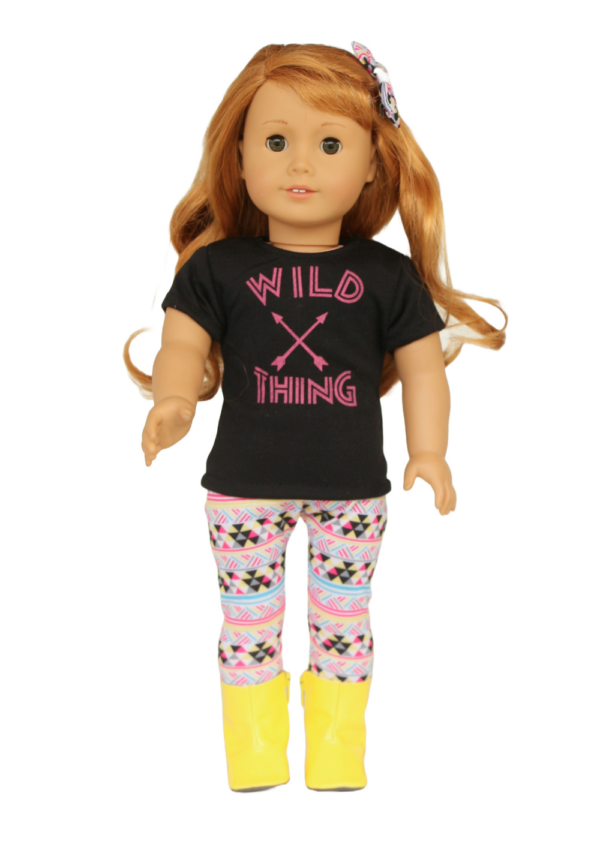 18" Doll "Wild Thing" T-Shirt & Leggings