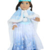 18" Doll Snow Princess Outfit & Matching Girl Headband