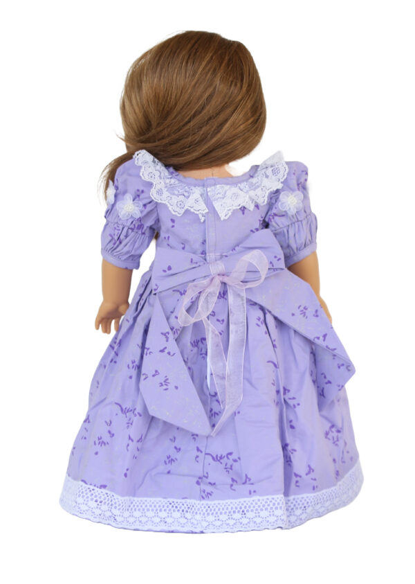 18" Doll Beautiful Lavender Historical Party Dress & Necklace