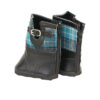 18" Doll Black Plaid Old-Fashioned Boots