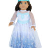 18" Doll Snow Princess Outfit & Matching Girl Headband