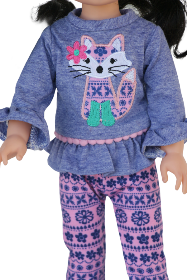14.5" Wellie Wisher Doll Fox Pants Outfit