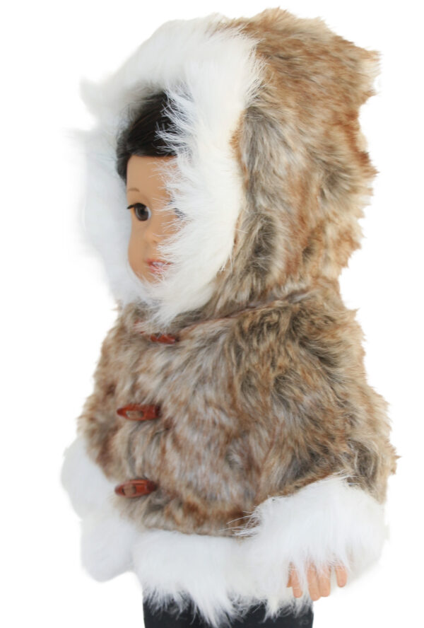 18" Doll Hooded Fur Eskimo Coat