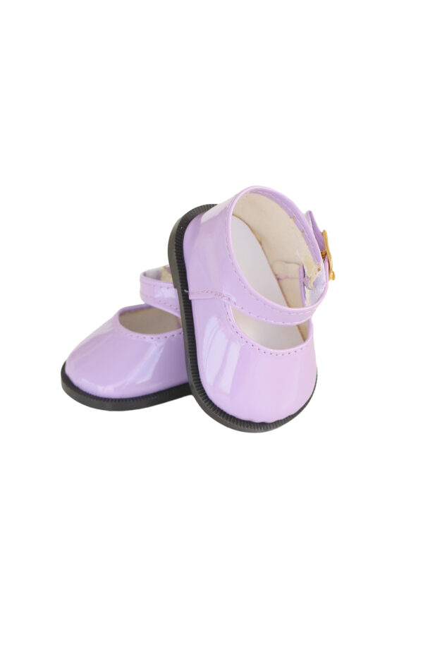 15" & 18" Doll Lavender Strap Shoes