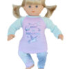 Matching Girl & Doll "Keep On Dreaming" Pajama Set - Fits 15" & 18" Dolls