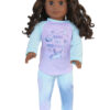 Matching Girl & Doll "Keep On Dreaming" Pajama Set - Fits 15" & 18" Dolls
