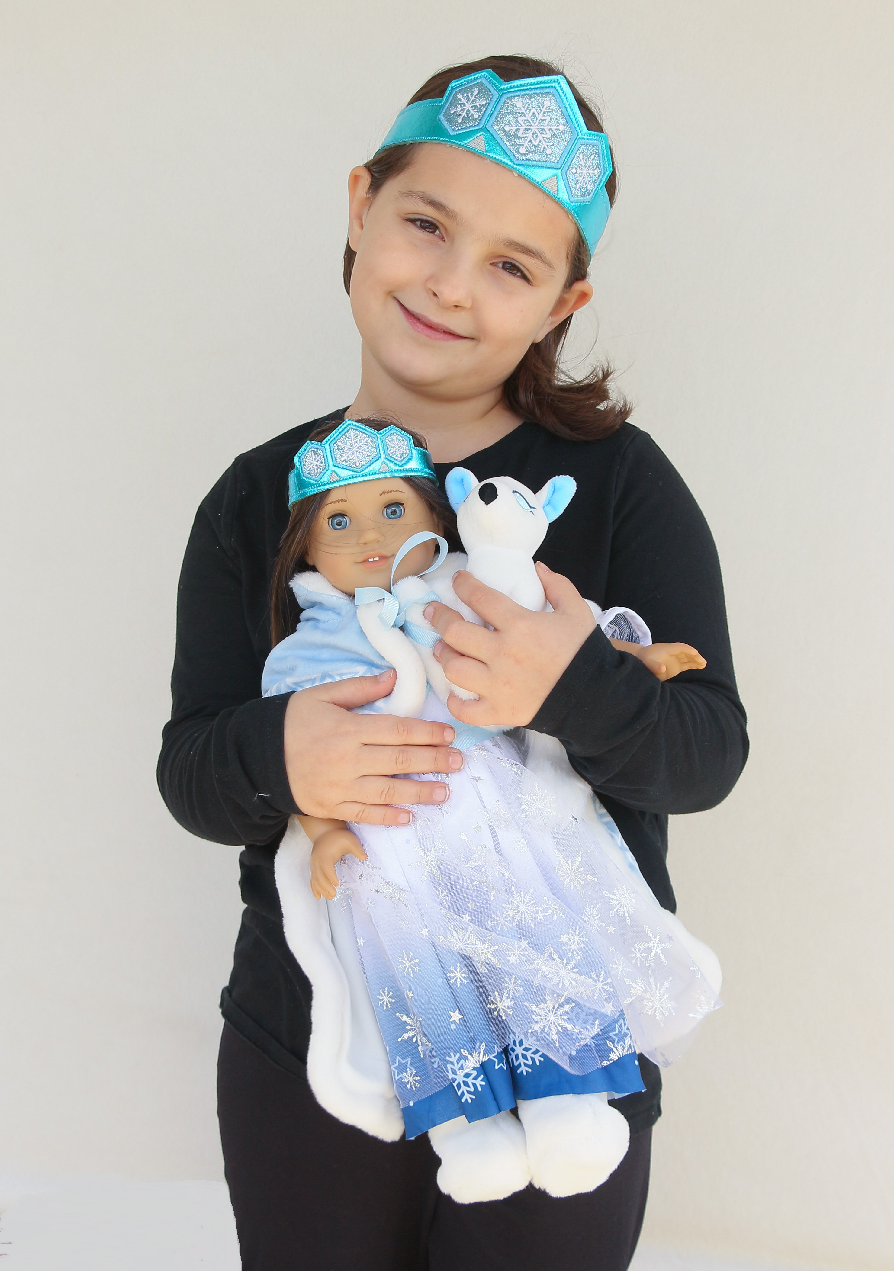 Аксессуары для кукол The Doll Boutique 18″ Doll Snow Princess Outfit & Matching Girl Headband