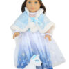 18" Doll Snow Princess Outfit & Matching Girl Headband