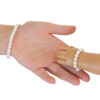 Matching Girl & Doll White Bracelet Set