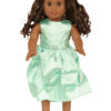 18" Doll Mint Satin Dress & Shrug Jacket