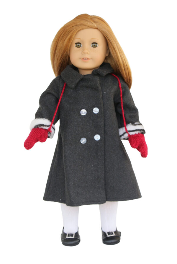 18" Doll "Nellie Inspired" Coat, Cape, Hat, & Mittens