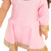 18" Doll Pink Olympic Skating Dress
