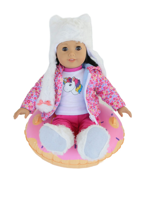 18" Doll 6-Piece Ski Outfit & Snow Tube