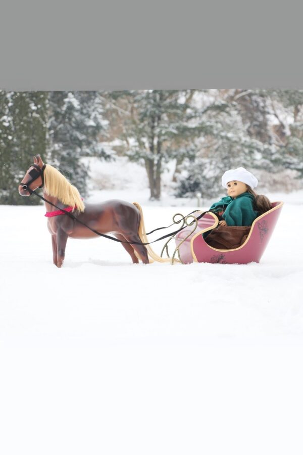 18" Doll Heavy Duty Old-Fashioned Sleigh - (Horse & Doll Not Included)