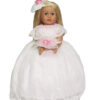 18" Doll Sleeveless White Bride Gown & Accessories