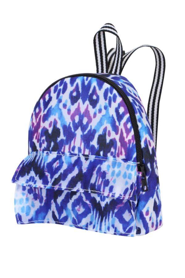 18" Doll Nylon Ikat Print Backpack