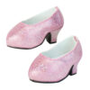 18" Doll Sparkly Pink Platform High Heels