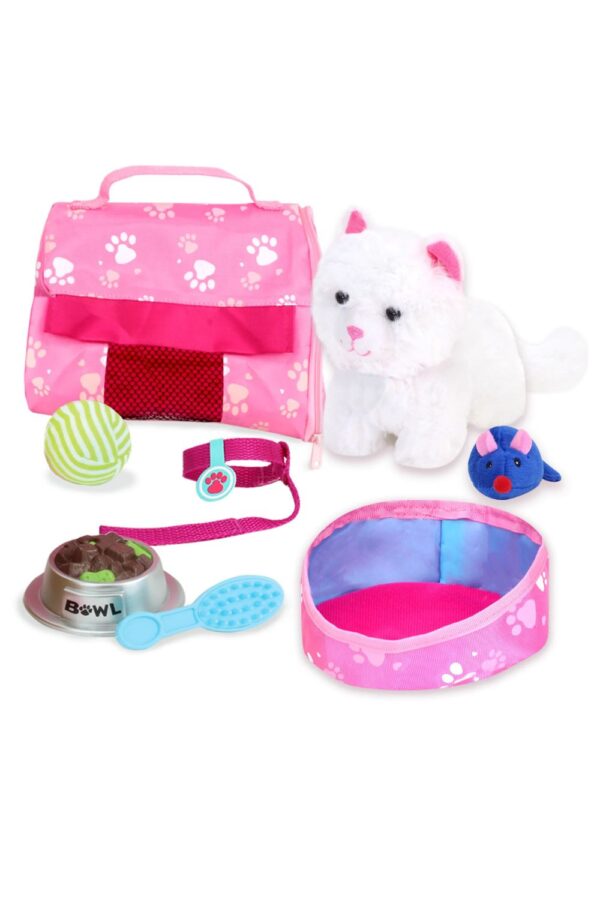 Boxed Gift Set Plush Kitten with Carrier & Accessories