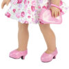 18" Doll Sparkly Pink Platform High Heels