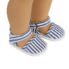 15" & 18" Doll Vintage Striped Mary Janes