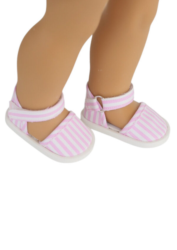 15" & 18" Doll Vintage Striped Mary Janes