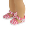 15" & 18" Doll Vintage Striped Mary Janes