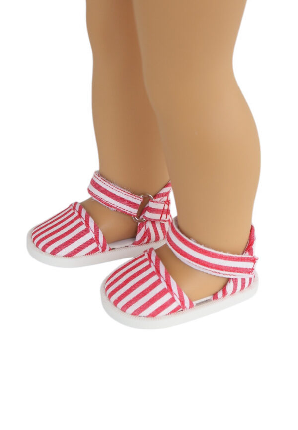 15" & 18" Doll Vintage Striped Mary Janes