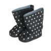 18" Doll Black Boots with Silver Sequins