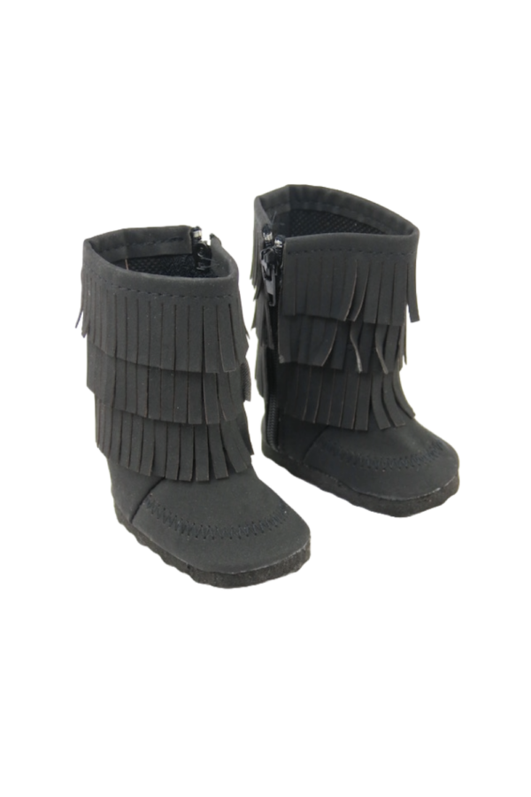 18" Doll Fringe Boots - 4 colors