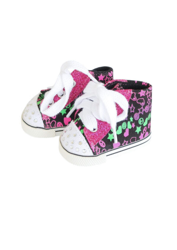 15" & 18" Doll Bling High-Top Sneakers