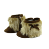 18" Doll Brown Suede Fur Boots