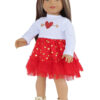18" Doll Valentine's Day 7- Piece Gift Set