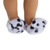 18" Doll Dalmatian Puppy Slippers
