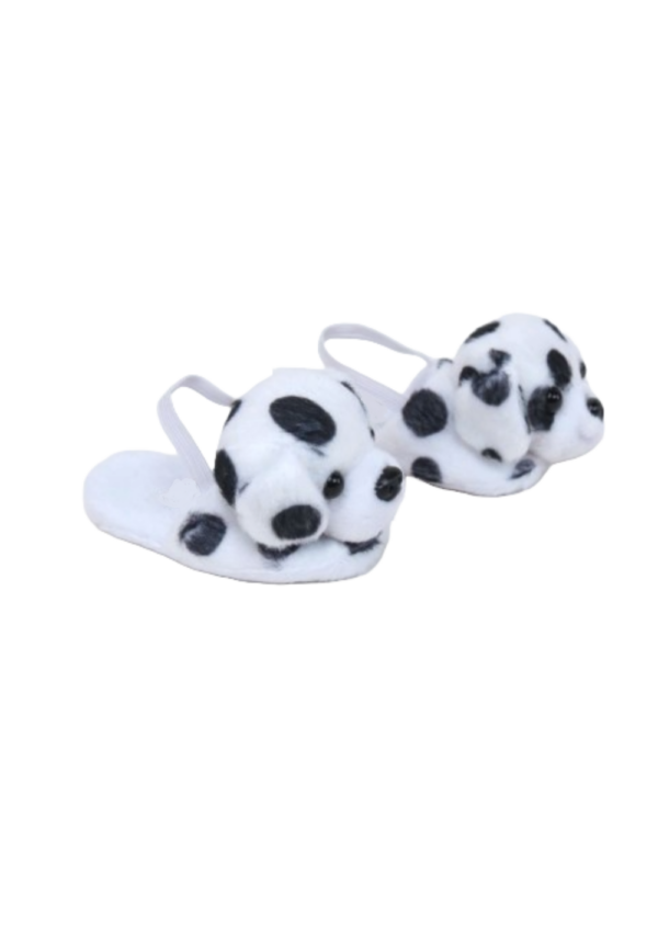 18" Doll Dalmatian Puppy Slippers