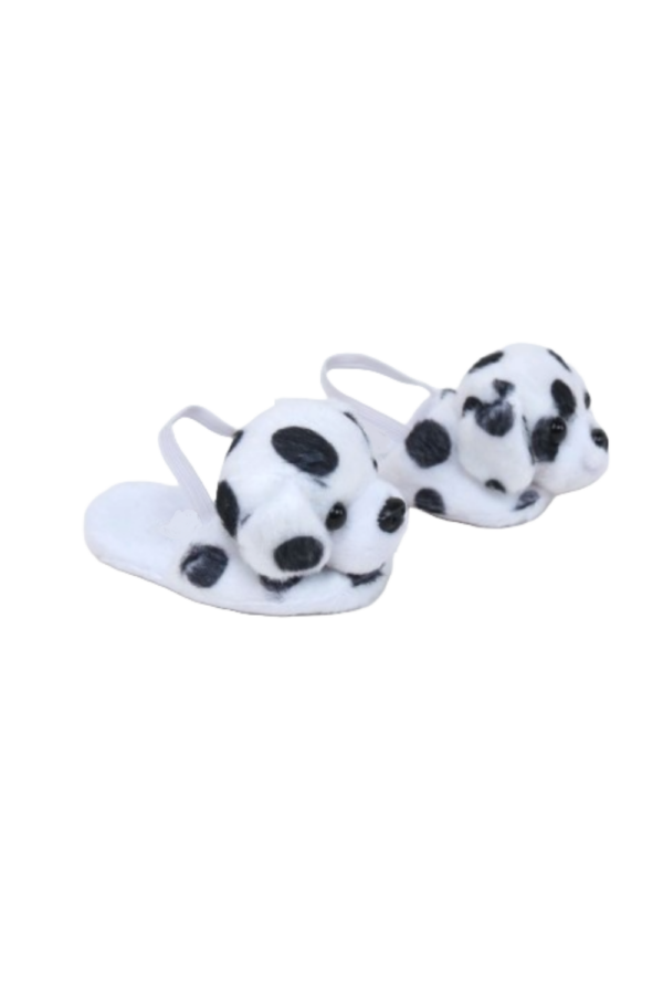 18" Doll Dalmatian Puppy Slippers