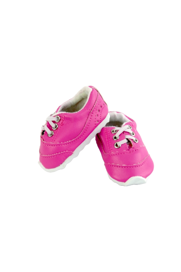 18" Doll Hot Pink No-Tie Sneakers