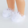 18" Doll Rhinestone & Fur Slippers