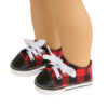 15 & 18" Doll Buffalo Plaid Canvas Sneakers
